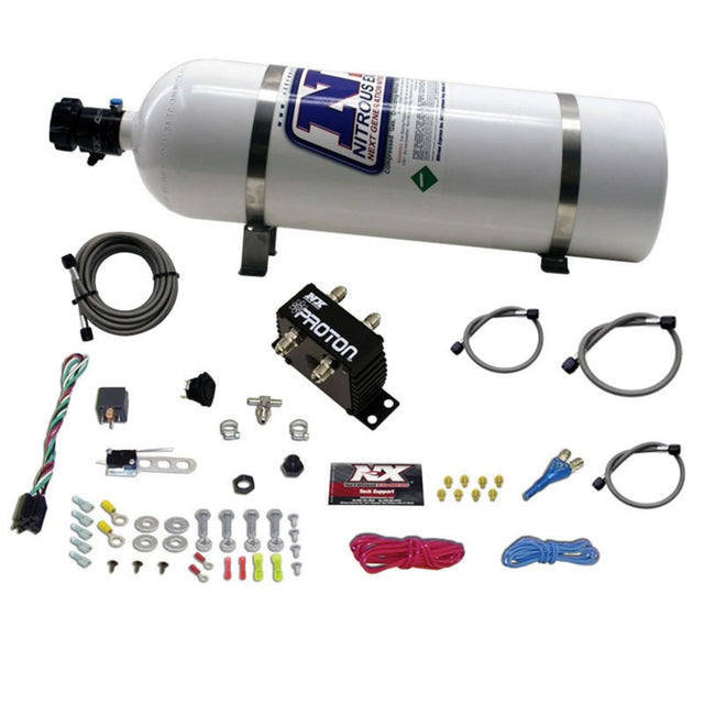 Nitrous Express Proton Plus Nitrous Kit w/15lb Bottle Nitrous Express Nitrous Systems  AXOPROS