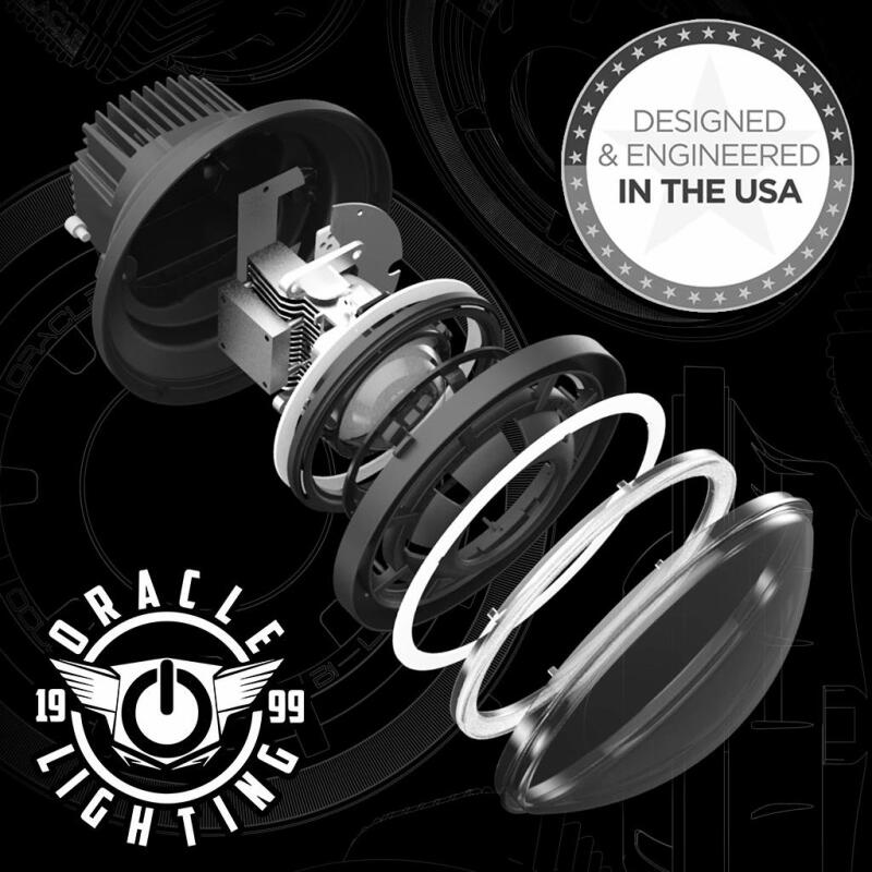 Oracle Oculus 7in ColorSHIFT Bi-LED Projector Headlights for Jeep Wrangler JK SEE WARRANTY ORACLE Lighting Headlights  AXOPROS