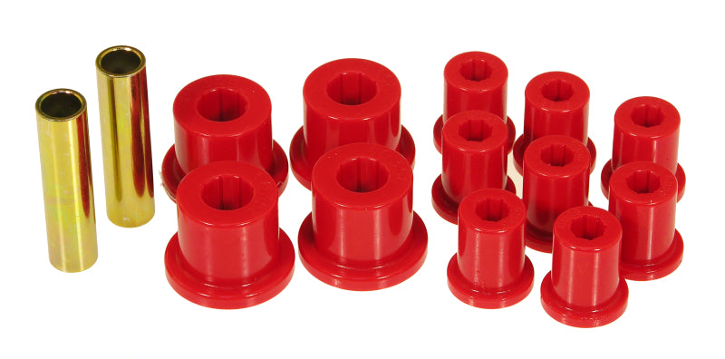 Prothane 76-86 Jeep CJ5/CJ7 Rear Spring & Shackle Bushings - Red Prothane Bushing Kits  AXOPROS