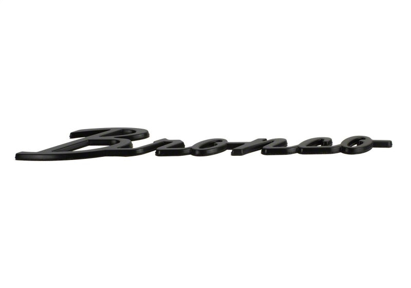 Ford Racing 2021+ Bronco Classic Script Fender Badges - Matte Black (Pair) Ford Racing Other Body Components  AXOPROS