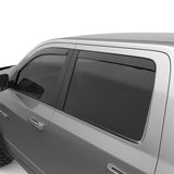 EGR 09-13 Dodge Ram 1500/2500/3500 Crew Cab In-Channel Window Visors - Set of 4 - Matte (572755) EGR Wind Deflectors  AXOPROS