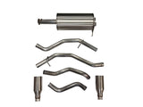 Corsa 19-24 Ram 1500 5.7L Crew Cab w/ 57in or 76in Bed Cat-Back Dual Rr Exit 5in Satin Polished Tips CORSA Performance Catback  AXOPROS
