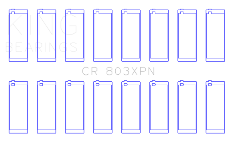 King 55-67 Ford 265/283/302/327 V8 Performance Rod Bearing Set - Size STD King Engine Bearings Bearings  AXOPROS