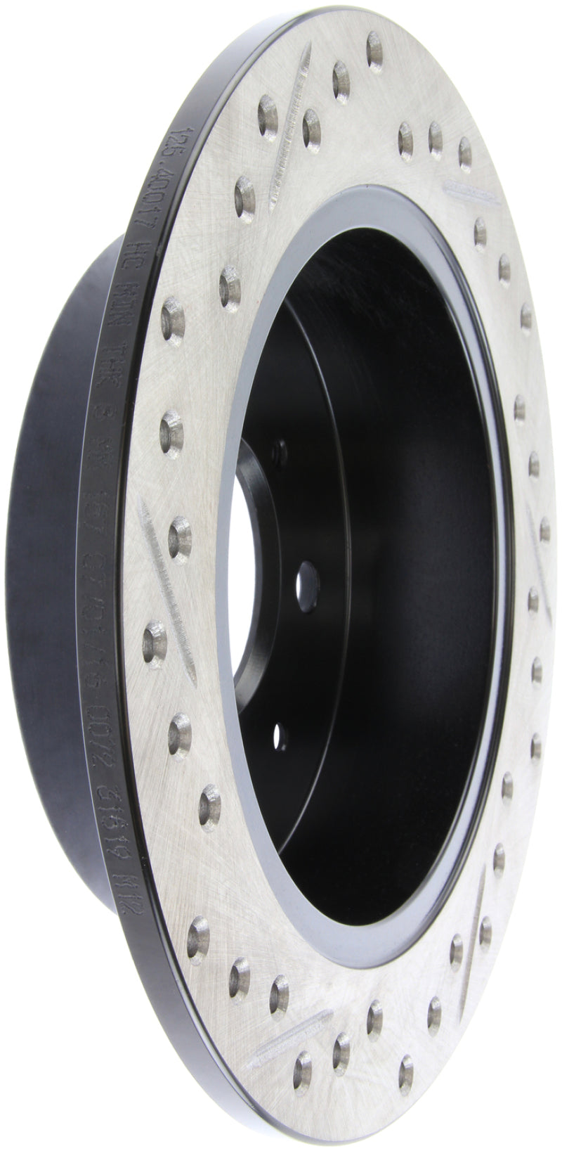 StopTech 90-96 Acura Integra / 97-01 Integra (Exc. Type R) Slotted & Drilled Left Rear Rotor Stoptech Brake Rotors - Slot & Drilled  AXOPROS