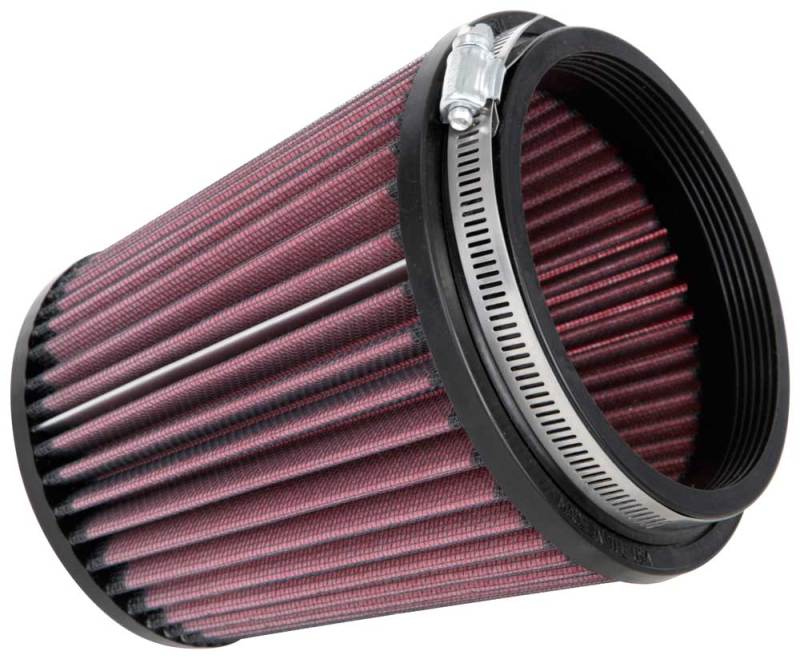 K&N Filter Universal Rubber Filter Round Tapered 4.5in  Flange 5.875in Base 4.5 inch Top 6in  Height K&N Engineering Air Filters - Universal Fit  AXOPROS
