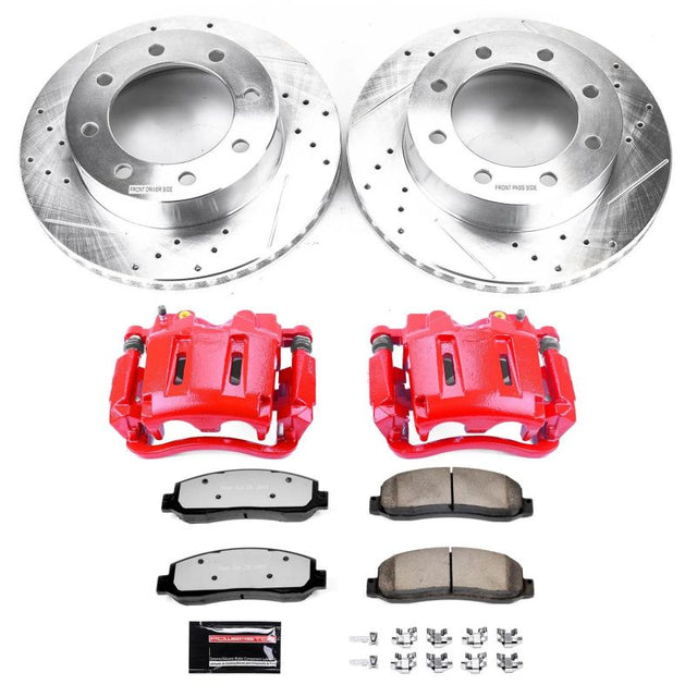 PowerStop Power Stop 05-10 Ford F-350 Super Duty Front Z36 Truck & Tow Kit w/Cals Brake Calipers - Perf aftermarket performance part