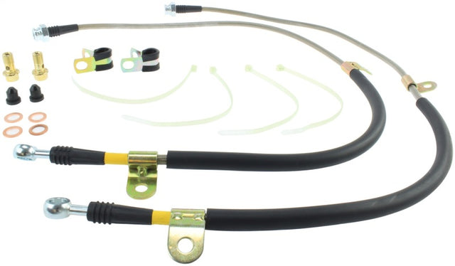 StopTech 09+ Nissan GTR Stainless Steel Front Brake Lines Stoptech Brake Line Kits  AXOPROS