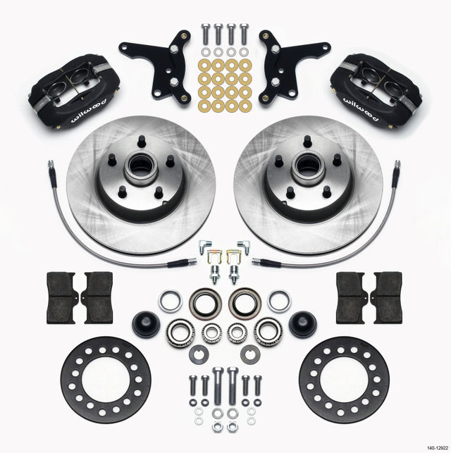 Wilwood Forged Dynalite Front Kit 11.28in 1 PC Rotor&Hub Ford 1954-1956 Wilwood Big Brake Kits  AXOPROS