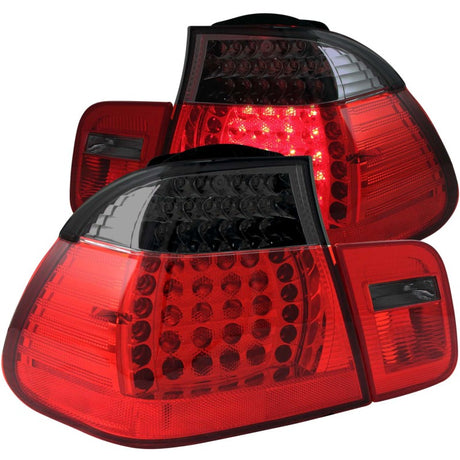 ANZO ANZO 2002-2005 4DR BMW 3 Series E46 LED Taillights Red/Smoke Tail Lights aftermarket performance part