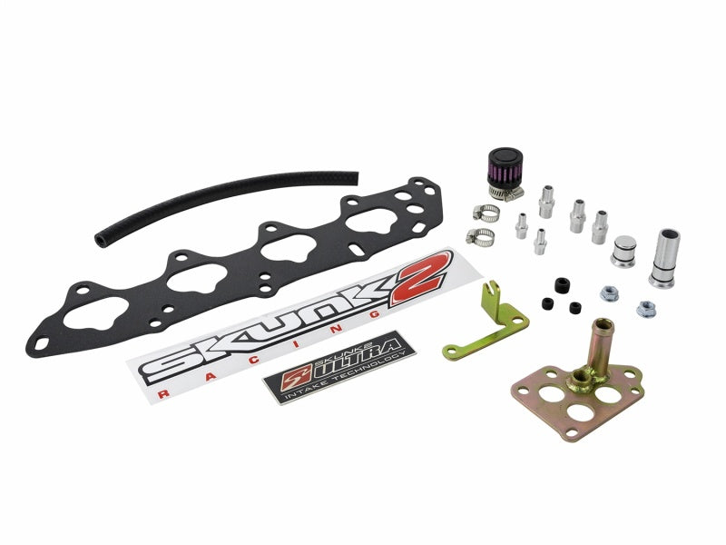 Skunk2 Ultra Series B Series VTEC Street Intake Manifold - Black Series Skunk2 Racing Intake Manifolds  AXOPROS