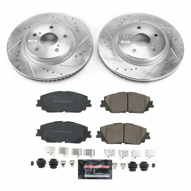 Power Stop 2019 Toyota Avalon Front Z23 Evolution Sport Brake Kit PowerStop Brake Kits - Performance D&S  AXOPROS