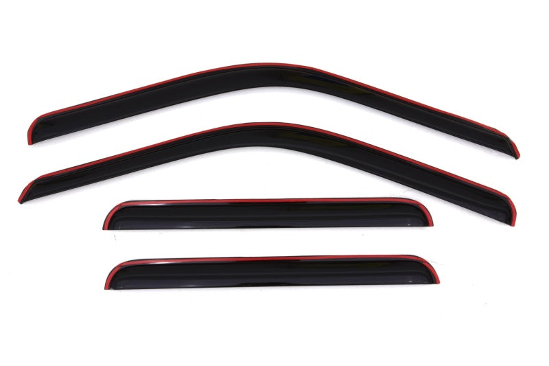 AVS 99-16 Ford F-250 Supercrew Ventvisor In-Channel Front & Rear Window Deflectors 4pc - Smoke AVS Wind Deflectors  AXOPROS