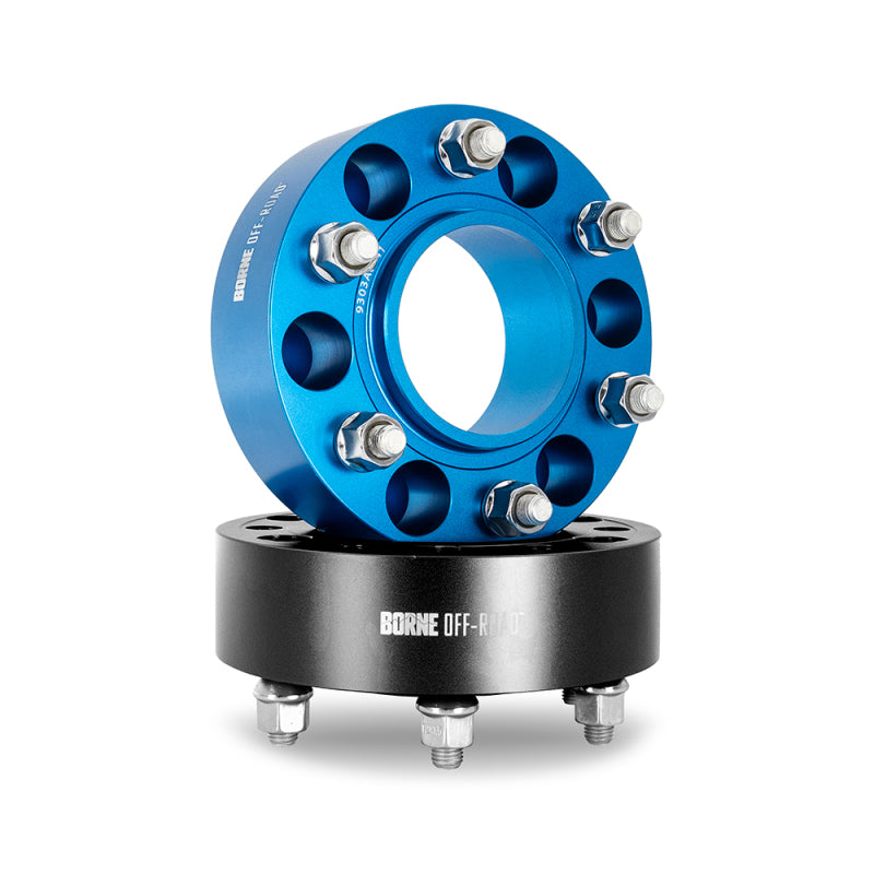 Borne Off-Road Wheel Spacers - 6x139.7 - 106 - 50mm - M12 - Black Borne Off-Road Wheel Spacers & Adapters  AXOPROS