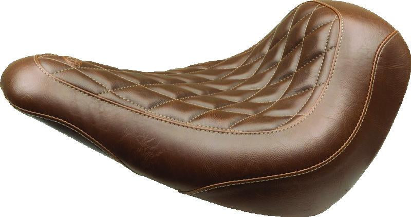 Mustang Motorcycle Mustang 18-21 Harley Low Rider, Sport Glide Wide Tripper Solo Seat Diamond Stitch - Brown Solo Motorcycle Seats aftermarket performance part