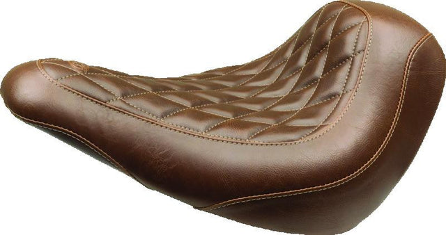 Mustang Motorcycle Mustang 18-21 Harley Low Rider, Sport Glide Wide Tripper Solo Seat Diamond Stitch - Brown Solo Motorcycle Seats aftermarket performance part