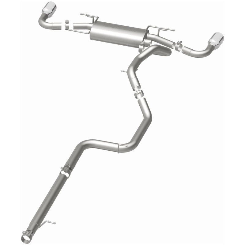 MagnaFlow 10-12 Mazda 3 L4 2.5L Hatchback Split Rear Exit Stainless Cat Back Performance Exhaust Magnaflow Catback  AXOPROS