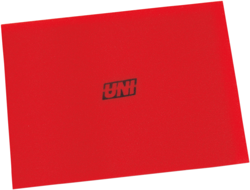 Uni FIlter Red 12in x 16in x 3/8in 40 PPI Foam Sheets Uni Filter Air Intake Components  AXOPROS