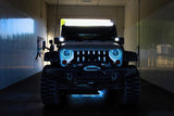 Oracle 7in High Powered LED Headlights - Black Bezel - Dynamic - Dynamic SEE WARRANTY ORACLE Lighting Headlights  AXOPROS
