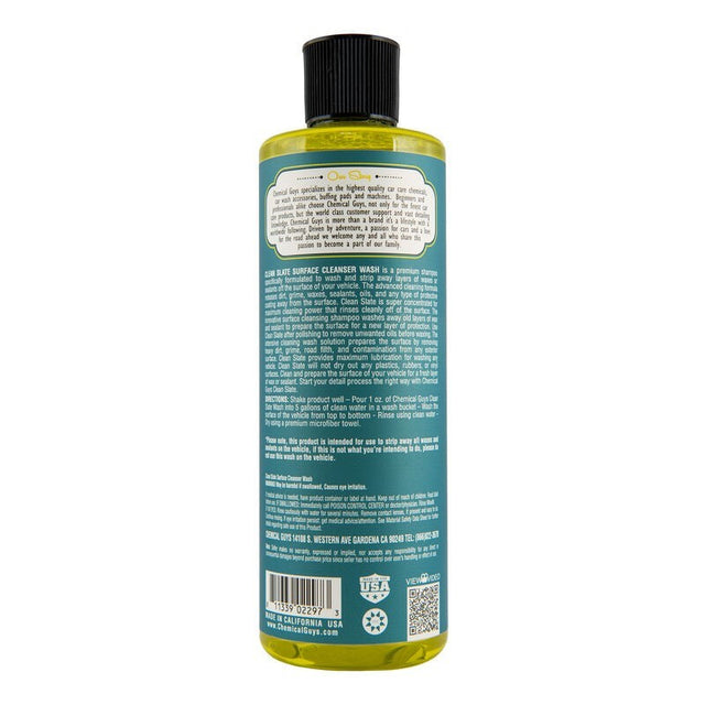 Chemical Guys Clean Slate Surface Cleanser Wash Soap - 16oz Chemical Guys Washes & Soaps  AXOPROS