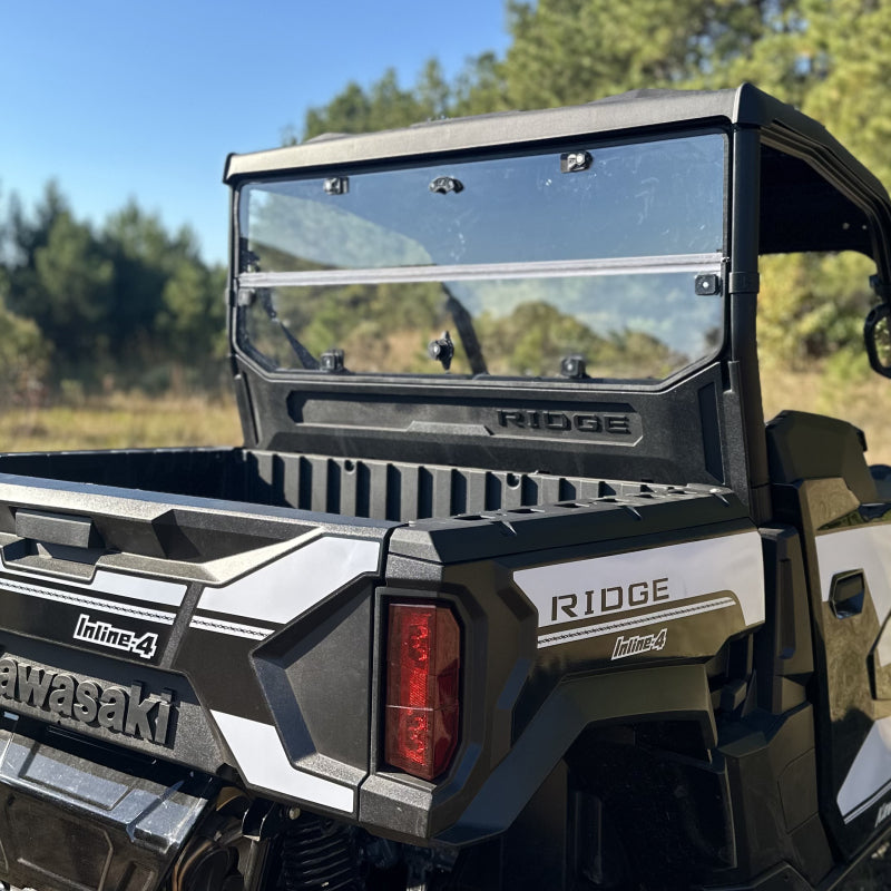 Seizmik 24+ Kawasaki Ridge Rach Rear Folding Windshield- UV Seizmik Windshields  AXOPROS