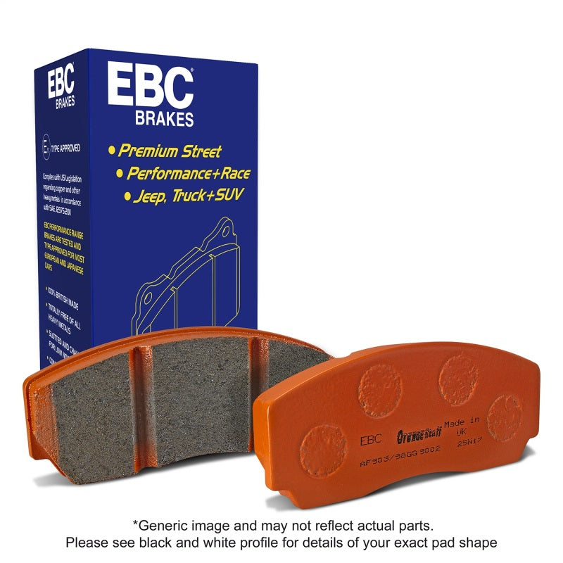 EBC 08-11 Chrysler Town & Country 3.3 Extra Duty Front Brake Pads EBC Brake Pads - Performance  AXOPROS