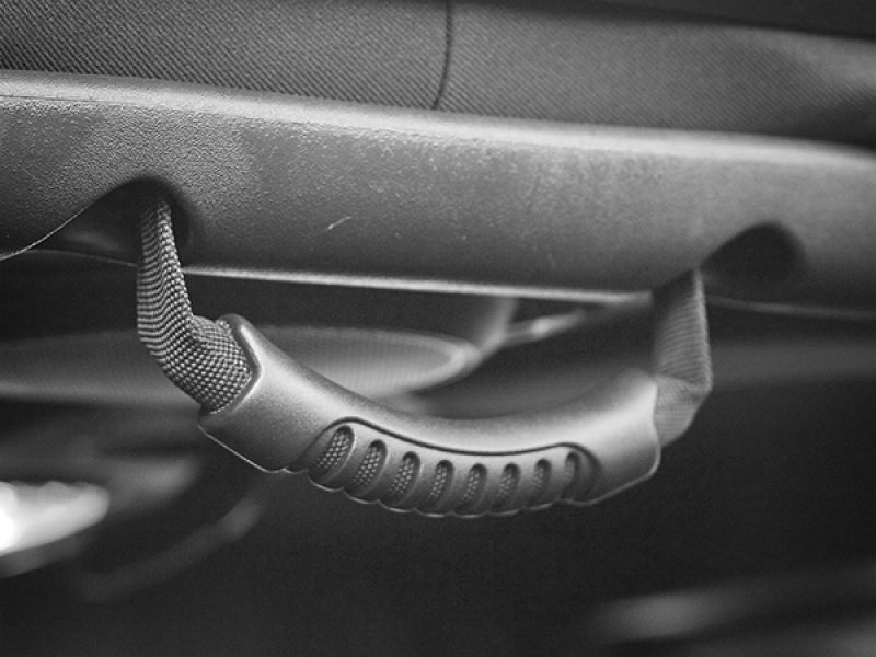 Rugged Ridge Rear Side Grab Handles Black 07-18 Jeep Wrangler Unlimited JK Rugged Ridge Dash & Interior Trim  AXOPROS
