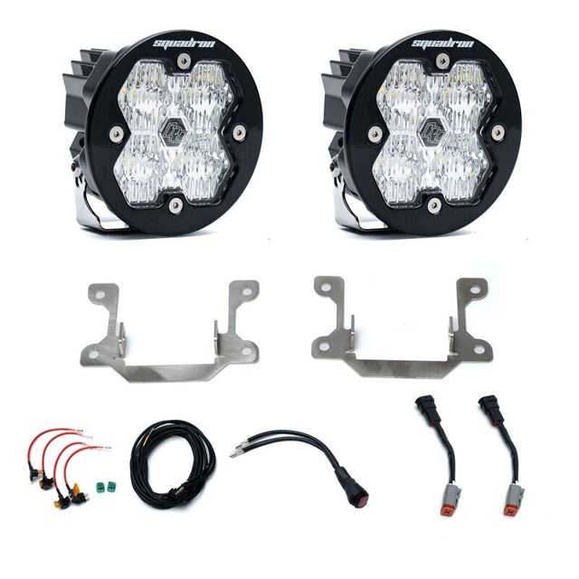 Baja Designs Baja Designs 19-25 Dodge Ram 2500/3500 Squadron Sport 2.0 Fog Pocket Kit (Wide Cornering) - Clear Fog Lights aftermarket performance part