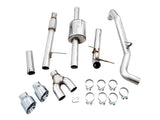 AWE Tuning 4th Gen GM 1500 5.3L 0FG Catback Dual Side Exit (Flat Bumper) - Chrome Tips AWE Tuning Catback  AXOPROS