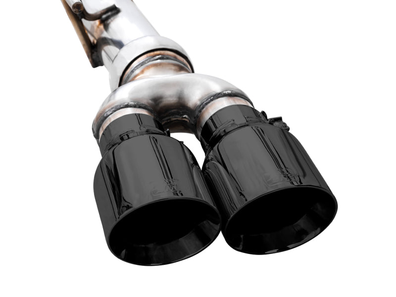 AWE Tuning 4th Gen GM 1500 6.2L 0FG Catback Split Rear Exit (w/ Bumper Cutouts) - Quad Diamond Tips AWE Tuning Catback  AXOPROS