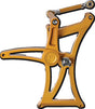 Performance Machine Mid Control - Gold Ops Performance Machine Footpegs  AXOPROS