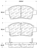 StopTech Performance 00-05 Celica GT-S Rear Brake Pads Stoptech Brake Pads - Performance  AXOPROS