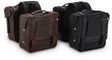 Burly Brand Throw-over Saddlebag - Dark Oak Burly Brand Bags - Saddlebags  AXOPROS