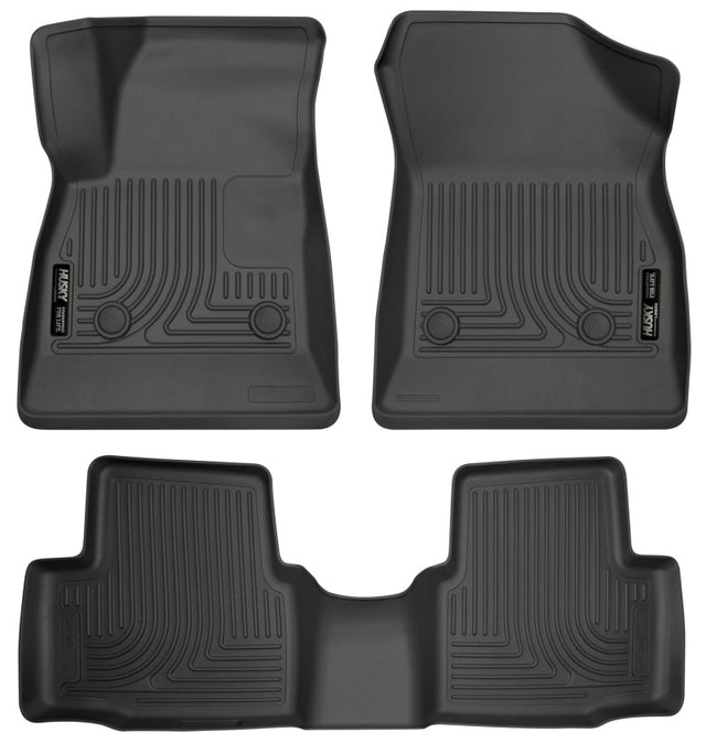 Husky Liners 2016-2017 Chevrolet Cruze WeatherBeater Combo Floor Liners - Black Husky Liners Floor Mats - Rubber  AXOPROS