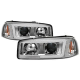 Spyder GMC Sierra 1500/2500/3500 99-06 V2 Projector Headlights - DRL - Chrome PRO-YD-CDE00V2-LB-C SPYDER Headlights  AXOPROS