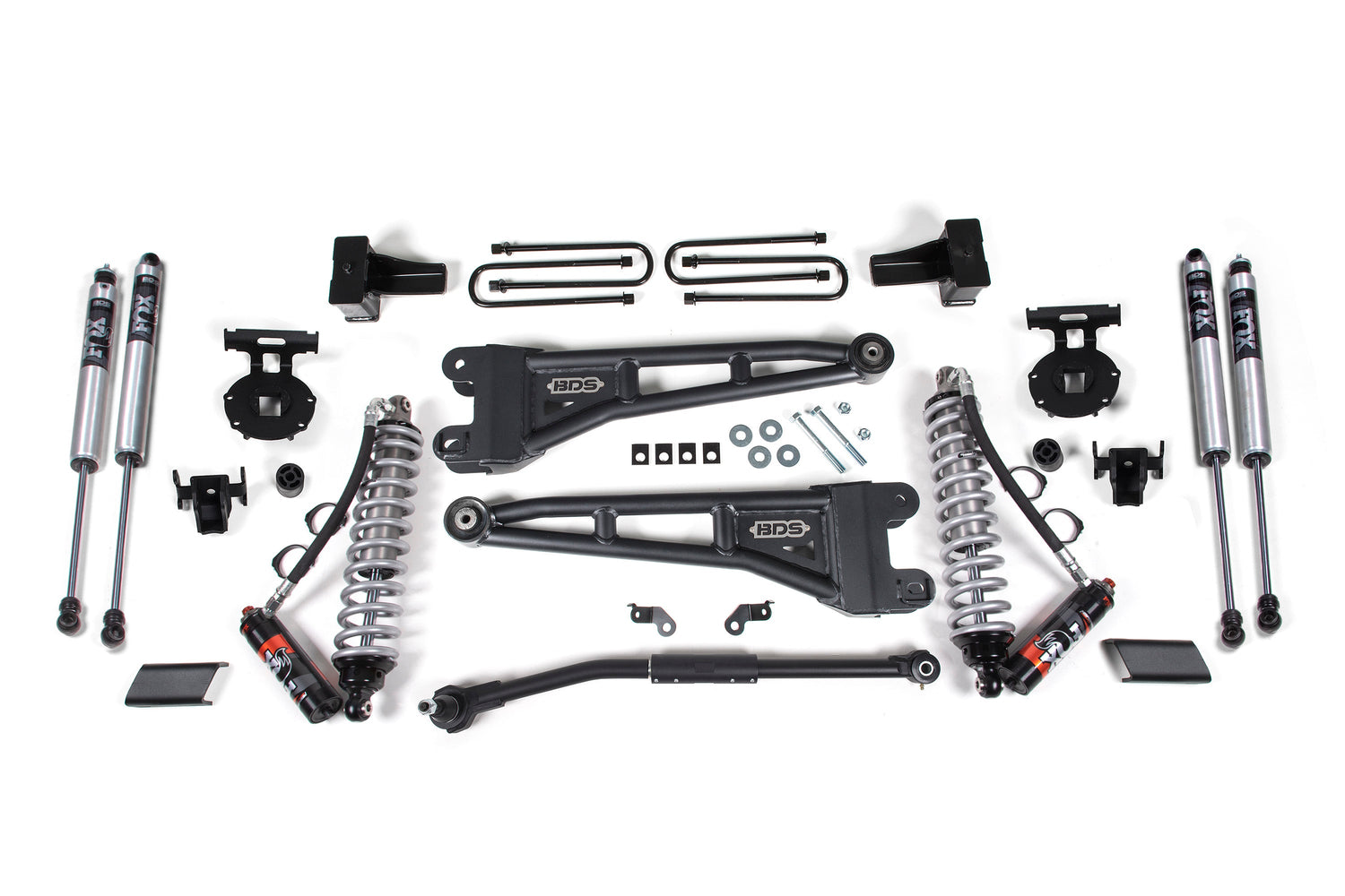 2.5 Inch Lift Kit W/ Radius Arm - FOX 2.5 Performance Elite Coil-Over Conversion - Ford F250/F350 Super Duty (17-19) 4WD - Diesel BDS Suspension Suspension Lift Kit  AXOPROS