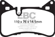 EBC 14 Mercedes-Benz C63 AMG (W204) 6.2 Redstuff Rear Brake Pads EBC Brake Pads - Performance  AXOPROS