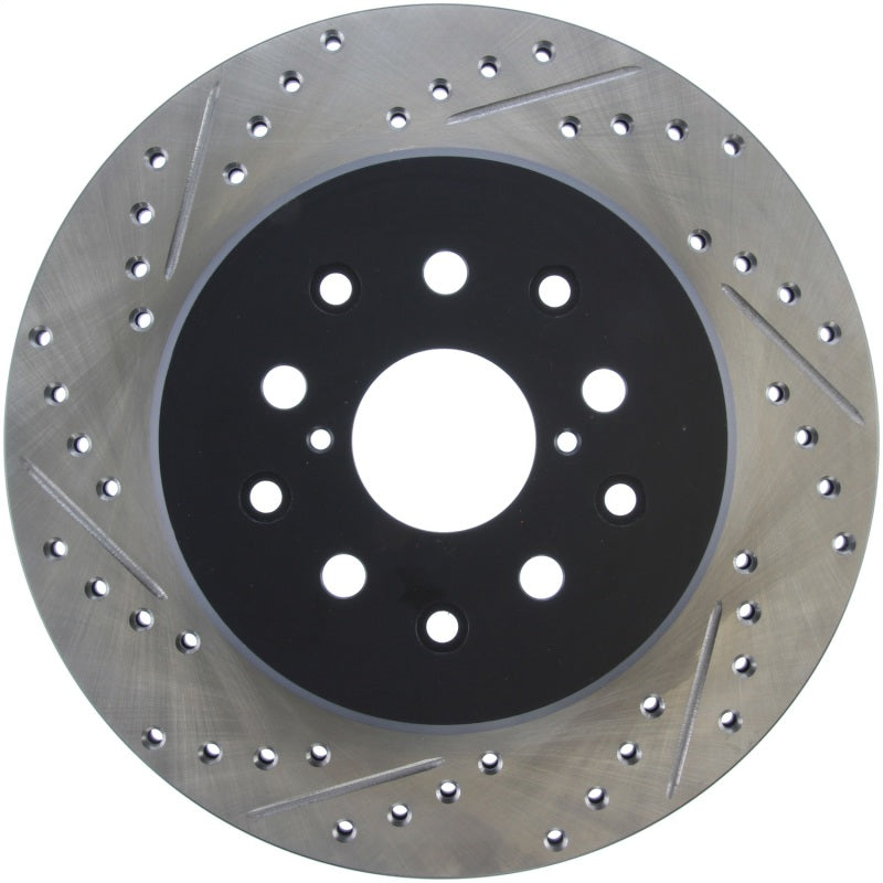 StopTech 5/93-98 Toyota Supra Right Rear Slotted & Drilled Rotor Stoptech Brake Rotors - Slot & Drilled  AXOPROS