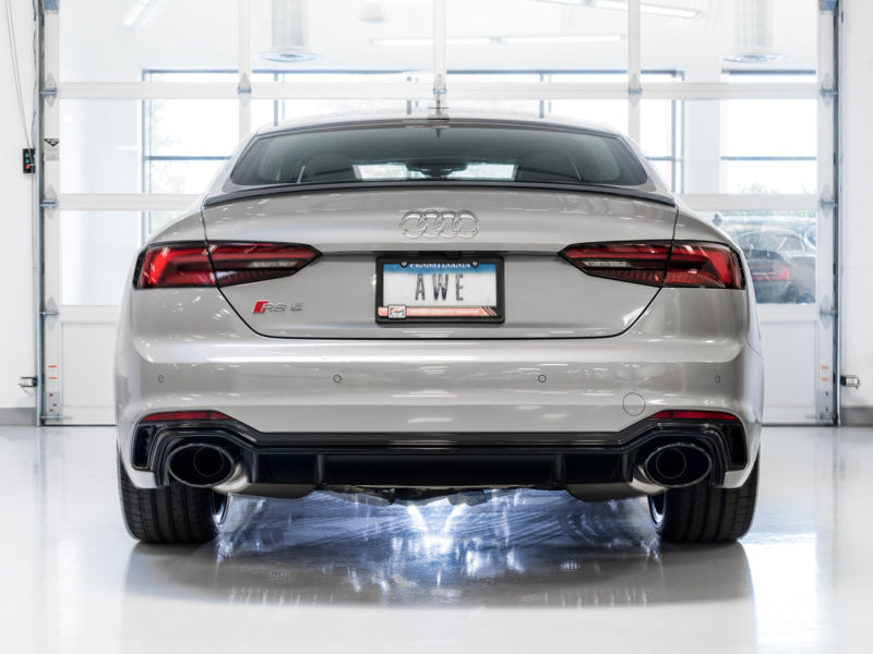 AWE Tuning Audi B9 RS 5 Sportback Touring Edition Exhaust-Non Resonated- Diamond Black RS Style Tips AWE Tuning Catback  AXOPROS