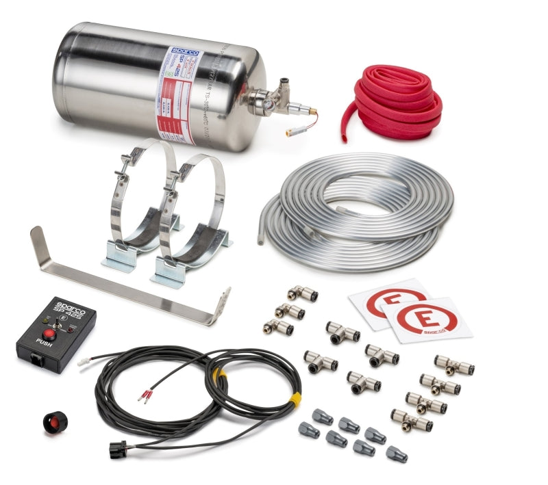 Sparco 4.25 Liter Electric Steel Extinguisher System SPARCO Fire Safety  AXOPROS