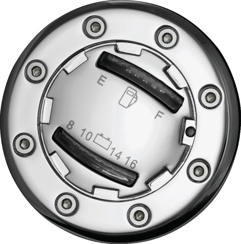 Kuryakyn Informer LED Fuel & Battery Gauge Chrome Kuryakyn Gauges  AXOPROS