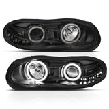ANZO 1998-2002 Chevrolet Camaro Projector Headlights w/ Halo Black ANZO Headlights  AXOPROS