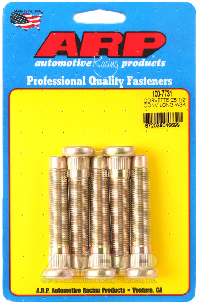 ARP Chevrolet Corvette C5 Long 1/2in Wheel Stud Kit ARP Wheel Studs  AXOPROS