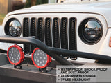 Raxiom 97-18 Jeep Wrangler TJ/JK Axial Series LED Daymaker Headlights- Black Housing (Clear Lens) Raxiom Headlights  AXOPROS