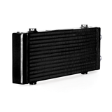 Mishimoto Universal Medium Bar and Plate Dual Pass Black Oil Cooler Mishimoto Oil Coolers  AXOPROS