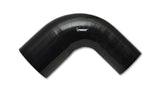 Vibrant 4 Ply Reinforced Silicone 90 degree Transition Elbow - 2.75in I.D. x 3in I.D. (BLACK) Vibrant Silicone Couplers & Hoses  AXOPROS