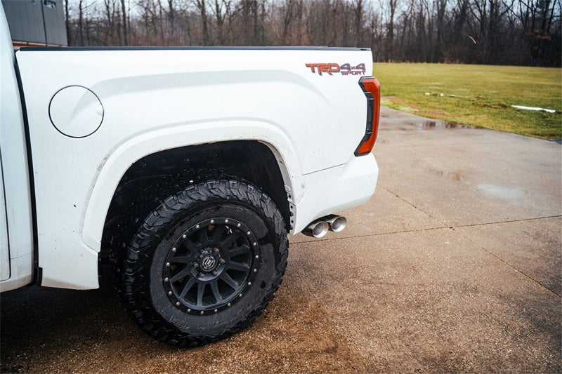 Corsa 22-25 Toyota Tundra 4WD 3in Sport Cat-Back Side Exit Exhaust System w/ Twin 4in Polished Tips CORSA Performance Catback  AXOPROS