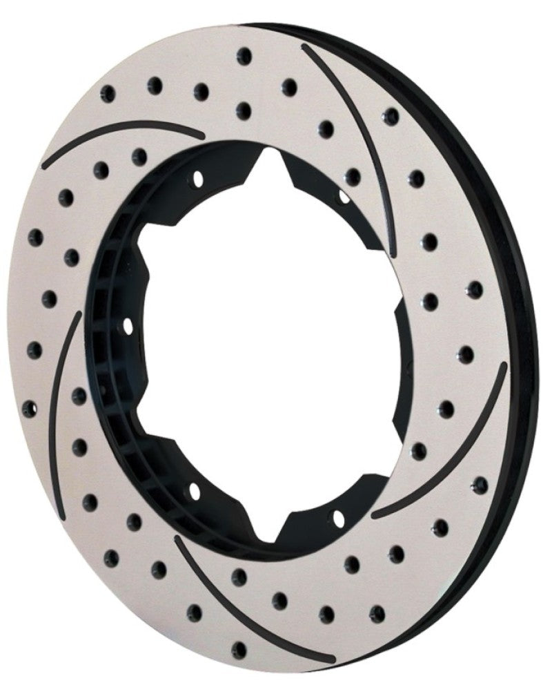 Wilwood Rotor-UL30 Iron LH-SRP BLK Drl 11.00 x .810 - 6 on 6.25in Wilwood Brake Rotors - 2 Piece  AXOPROS