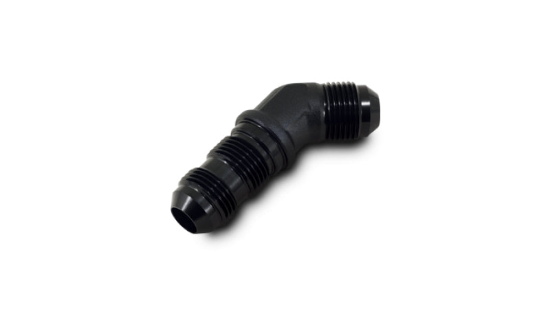 Vibrant Vibrant -12AN Bulkhead Adapter 45 Degree Elbow Fitting - Anodized Black Only Fittings aftermarket performance part
