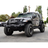 Westin 18-20 Jeep Wrangler WJ2 Full Width Front Bumper w/LED Light Bar Mount Textured Black Westin Bumpers - Steel  AXOPROS