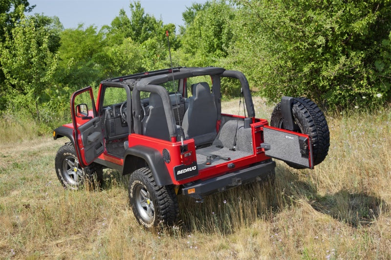 BedRug 97-06 Jeep TJ Front 3pc Floor Kit (w/Center Console) - Incl Heat Shields BedRug Bed Liners  AXOPROS